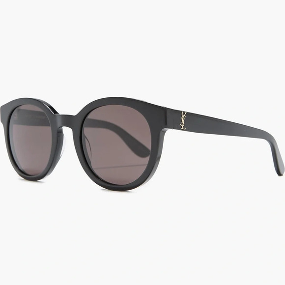 Authentic Saint Laurent 51mm Round Sunglasses Black - Picture 1 of 7